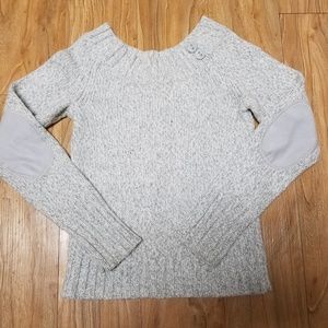 Old Navy Heather Gray Scoop Neck Sweater, Small